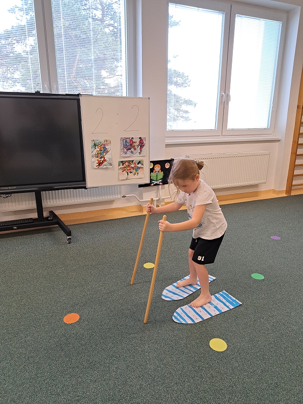 Zimní školkiáda třídy Veverek