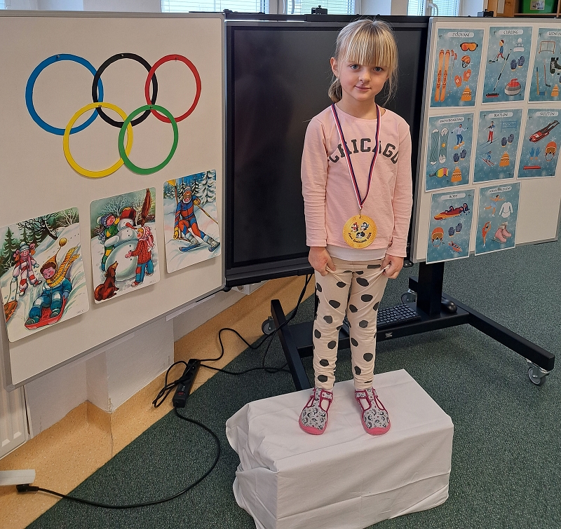 Zimní školkiáda třídy Veverek