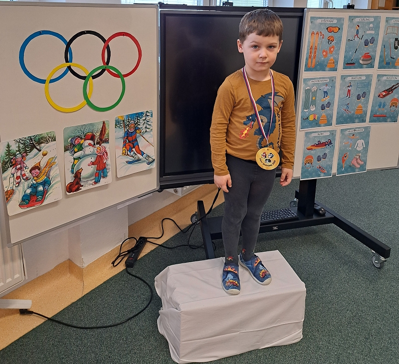 Zimní školkiáda třídy Veverek