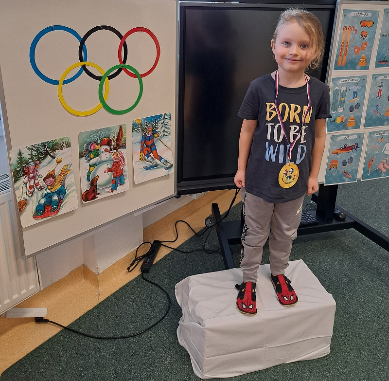 Zimní školkiáda třídy Veverek