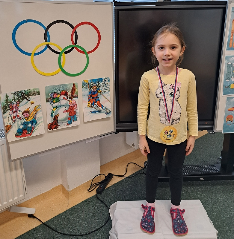 Zimní školkiáda třídy Veverek