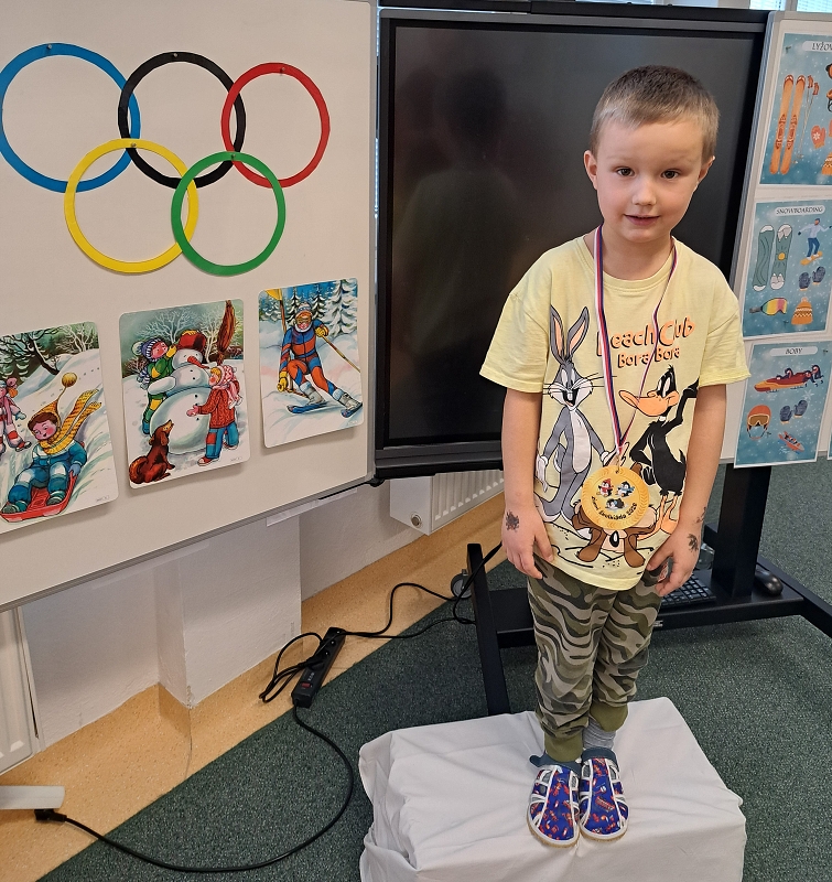 Zimní školkiáda třídy Veverek