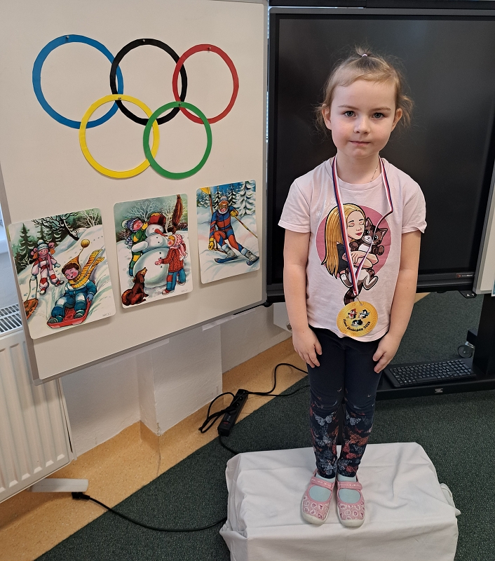 Zimní školkiáda třídy Veverek