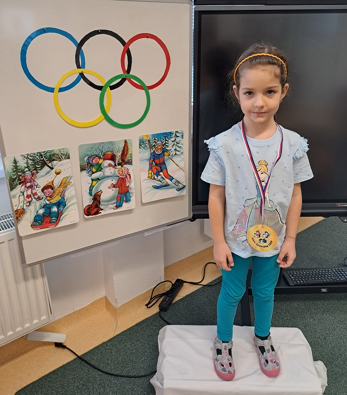 Zimní školkiáda třídy Veverek