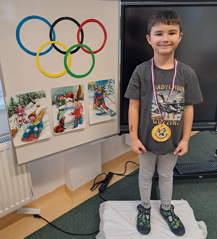 Zimní školkiáda třídy Veverek