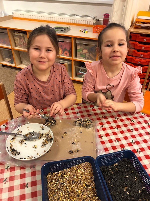 Opičky a téma Ptáčci